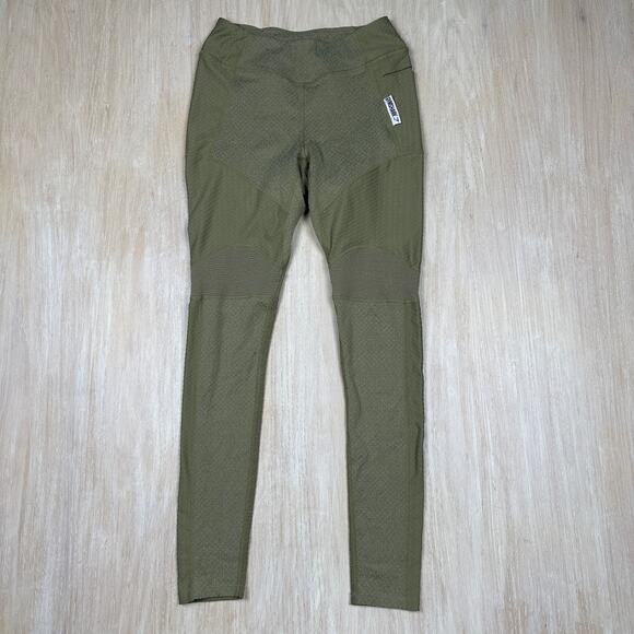 Gymshark Khaki Green True Texture Washed High Waist Workout Fitness Leggings SM - Picture 1 of 16